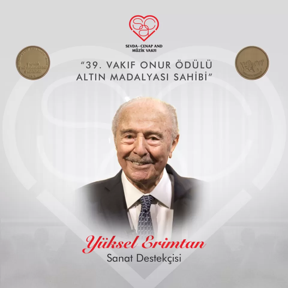 2025 Yılı SCA Vakıf Onur Ödülü Altın Madalyası, Yüksel Erimtan'ın